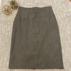 Banana Republic Gray Wool Pencil Skirt